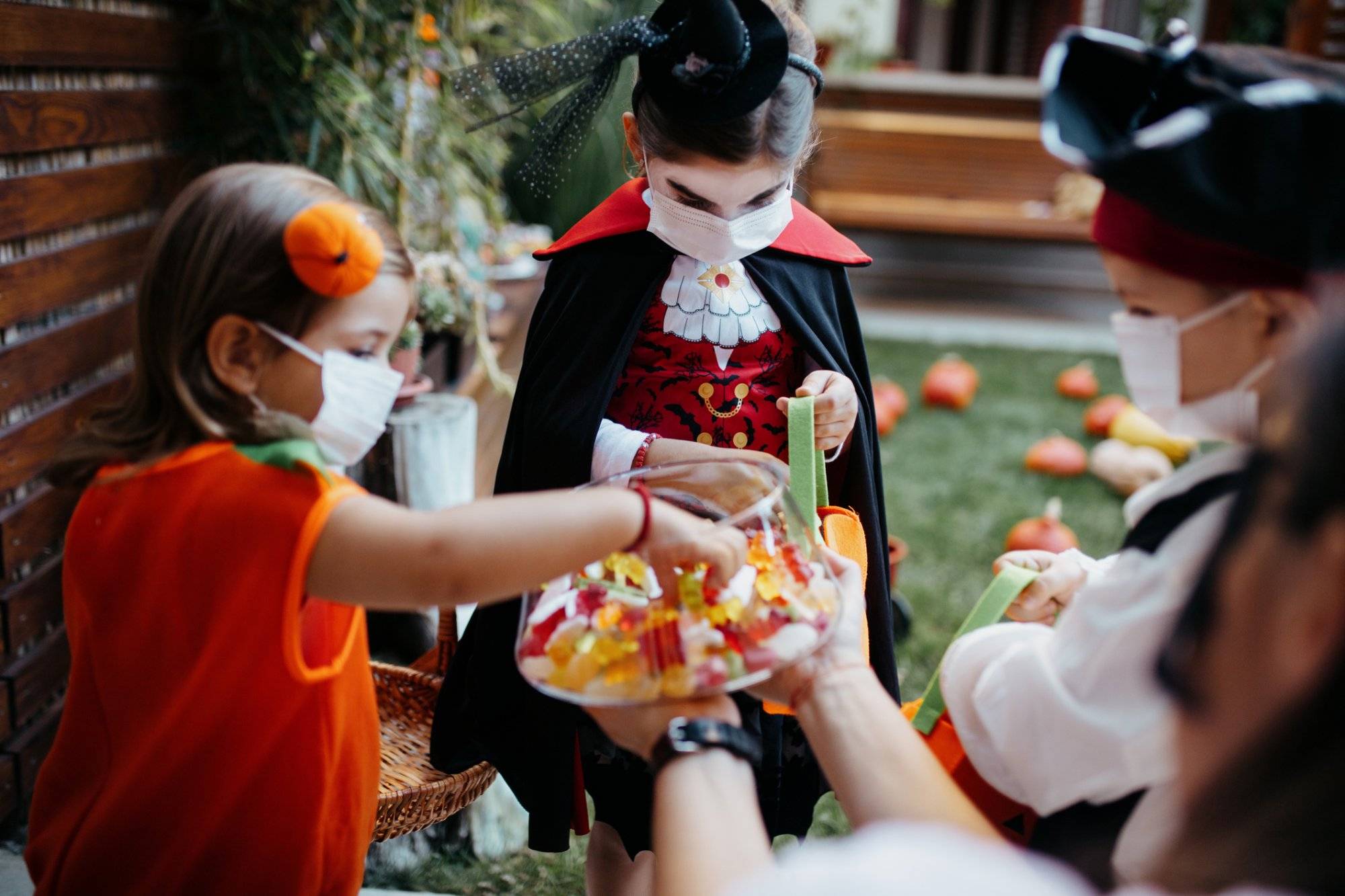 Little kids at a Halloween party Little kids at a Halloween party