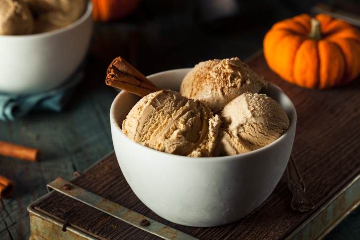 Homemade Pumpkin Pie Ice Cream